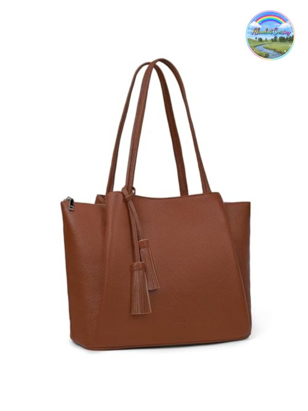 Genuine Leather Tote Bag for Women Work Leather Totes Purse Handbag 14-inch